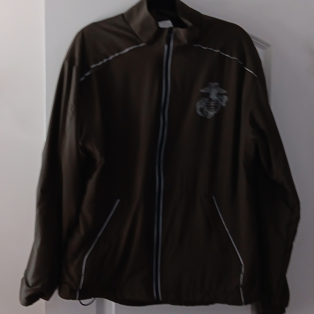 United States Marine Men's Olive Green Running Jacket